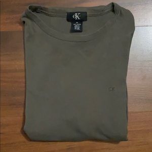 » Calvin Klein olive vintage cotton tee «